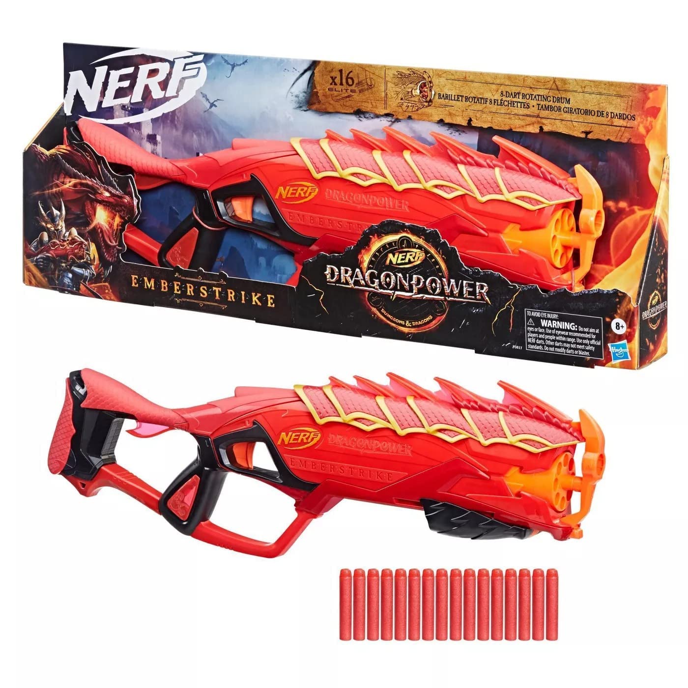 Nerf DragonPower Emberstrike Blaster, Inspired by Dungeons and Dragons