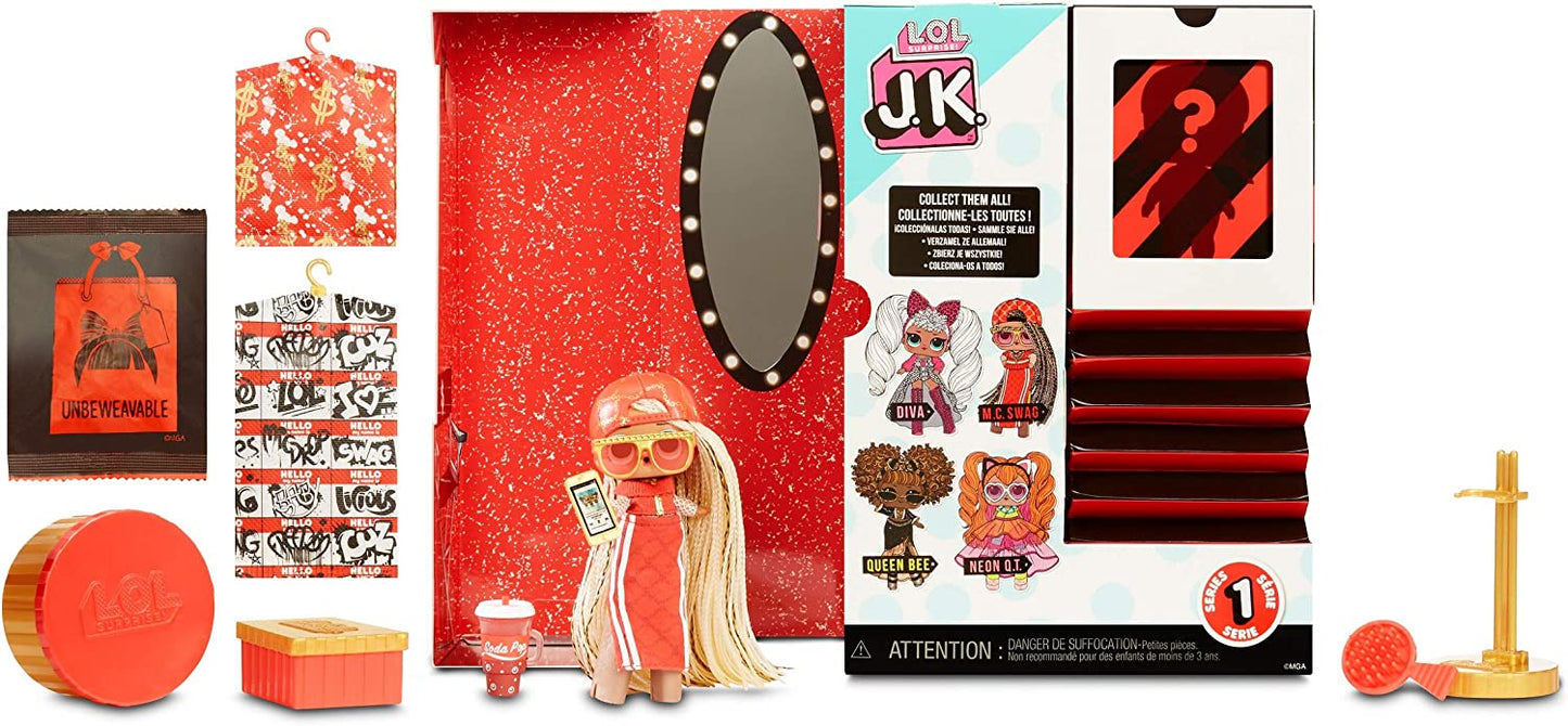 L.O.L. Surprise! JK Mini Fashion Doll MC Swag with 15 Surprises Including Dress Up Doll Outfits, Exclusive Accessories - Gifts for Girls and Mix Match Toys for Kids