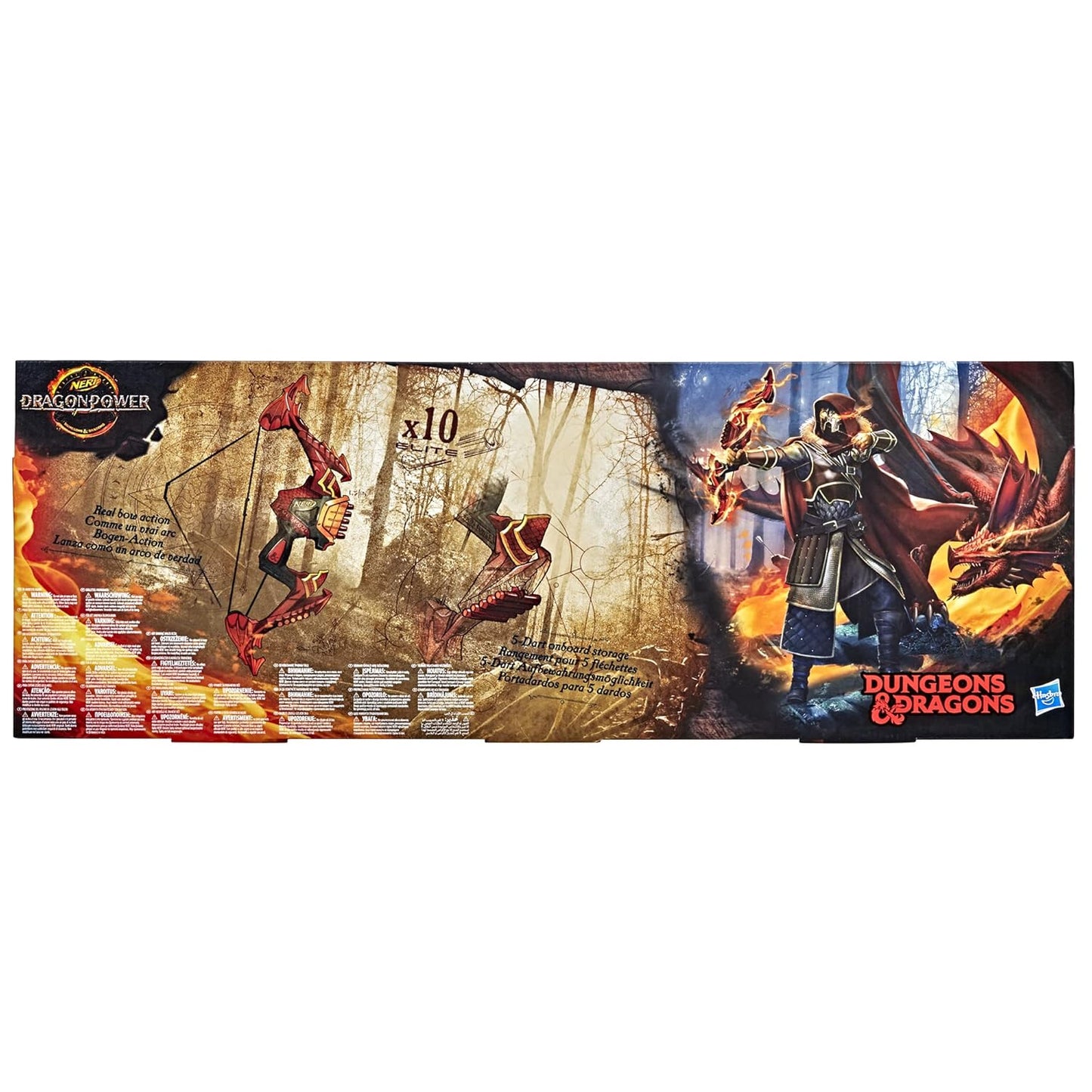 Nerf DragonPower Skyblaze Bow, Inspired by Dungeons and Dragons