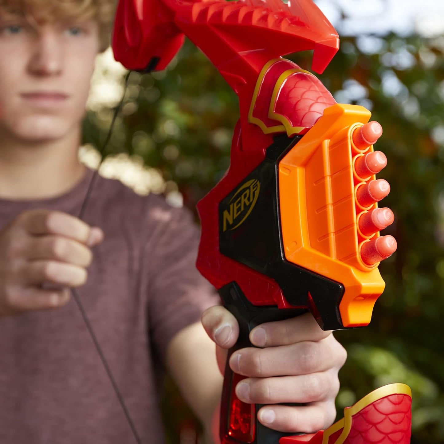 Nerf DragonPower Skyblaze Bow, Inspired by Dungeons and Dragons