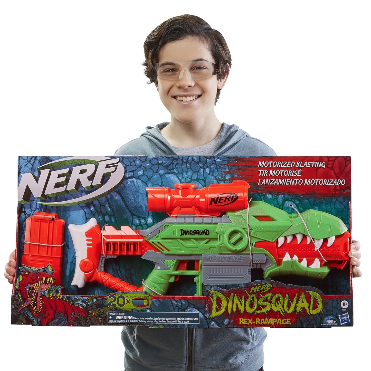 Nerf DinoSquad Rex-Rampage Motorized Dart Blaster