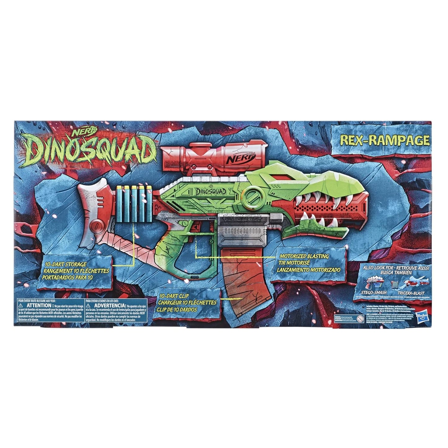 Nerf DinoSquad Rex-Rampage Motorized Dart Blaster