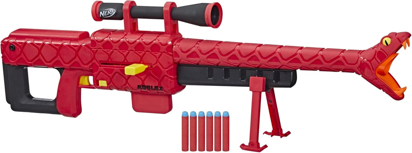 NERF Roblox Zombie Attack: Viper Strike Sniper-Inspired Blaster with Scope