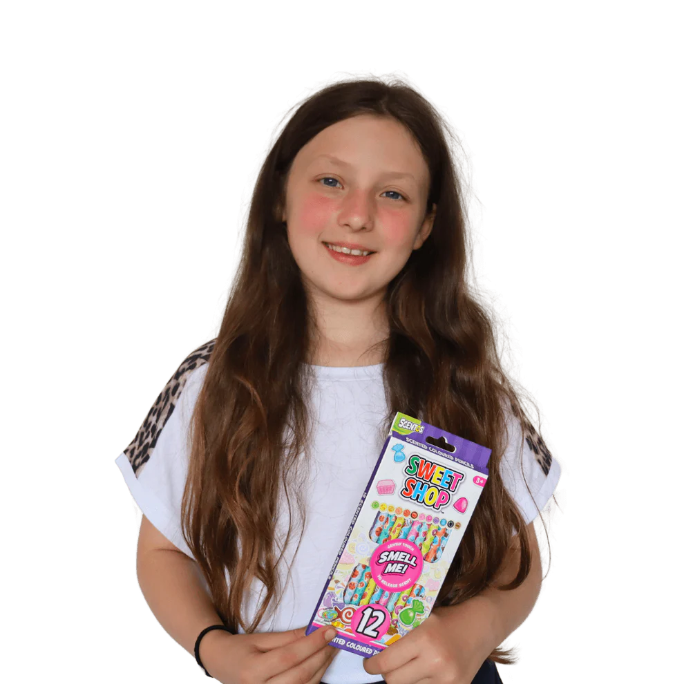 Scentos Sweet Shop Scented Colour Pencils, Pack Of 12