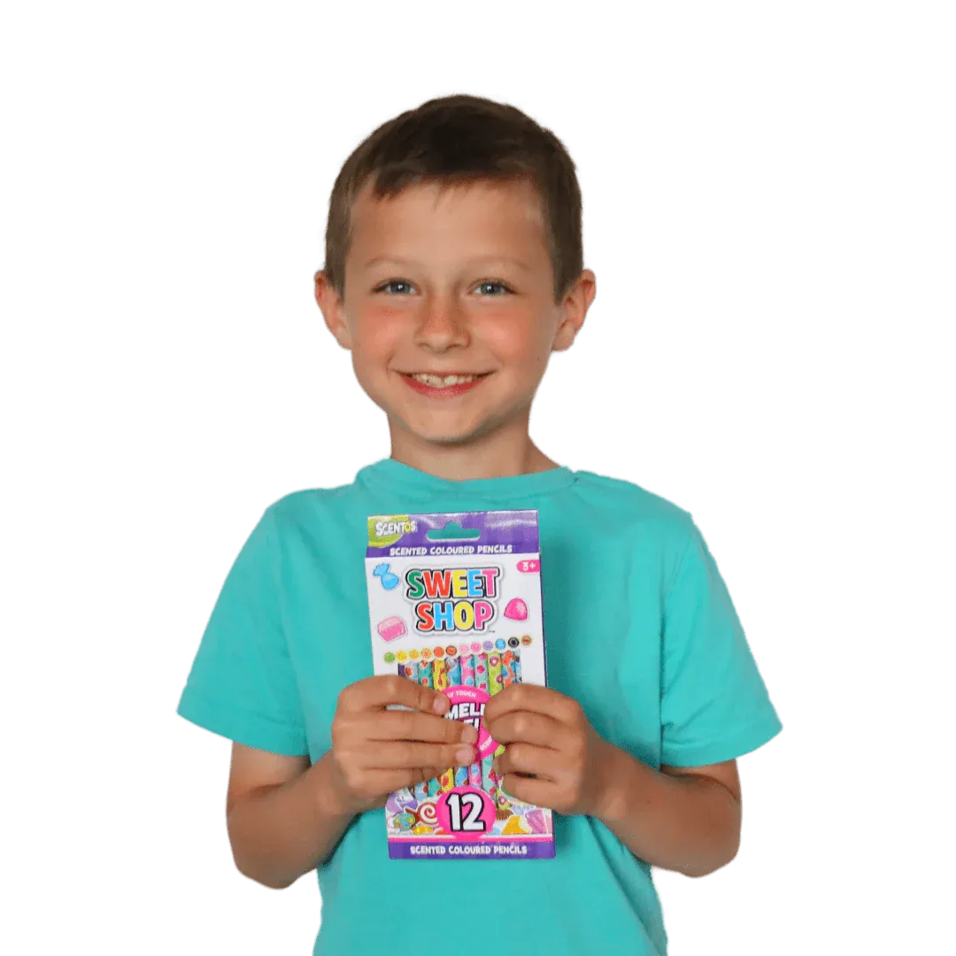SWEET SHOP 12 COLOUR PENCILS (PACK OF 12)
