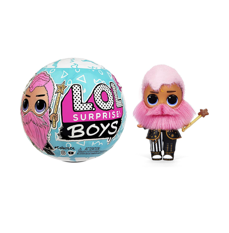 L.O.L. Surprise! Boys Series 5 Collectible Boy Doll with 7 Surprises, Reveal Hidden Flocked Hair, Accessories, Gift for Kids,