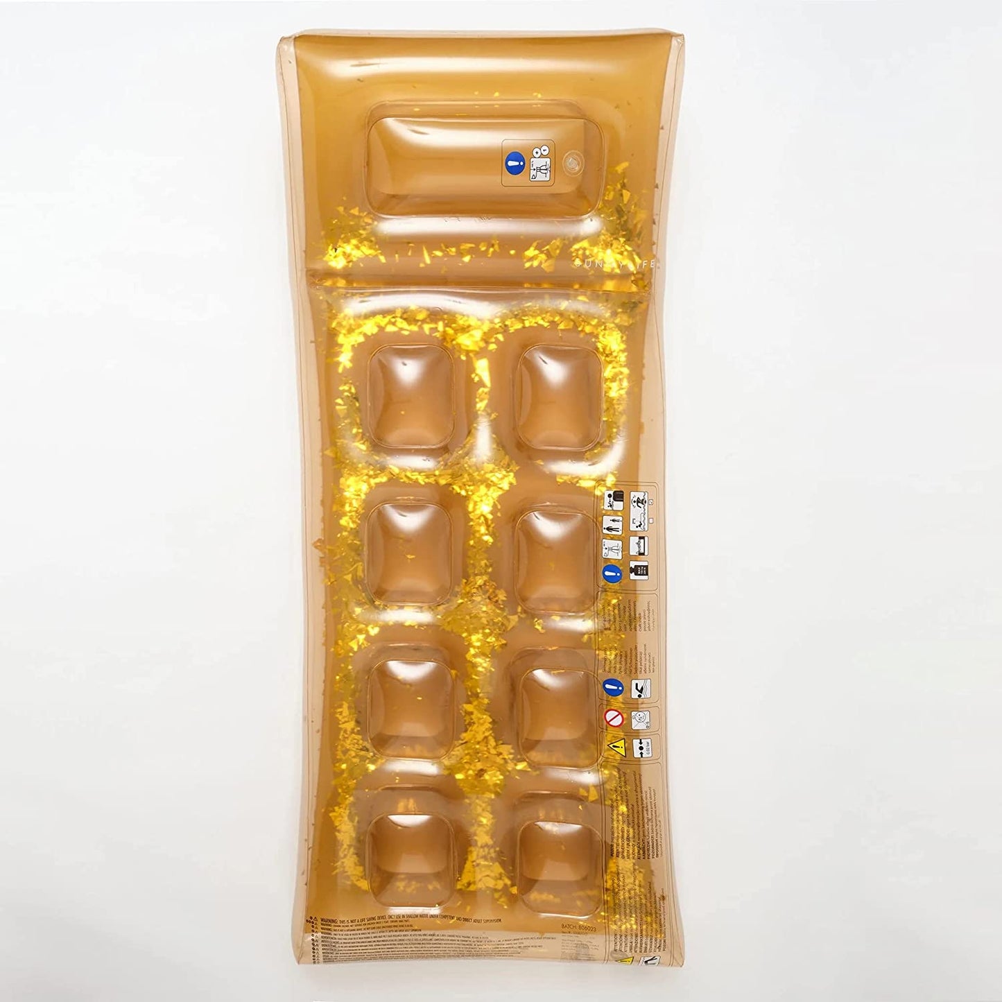 PVC Retro Lie-On | Disco Gold