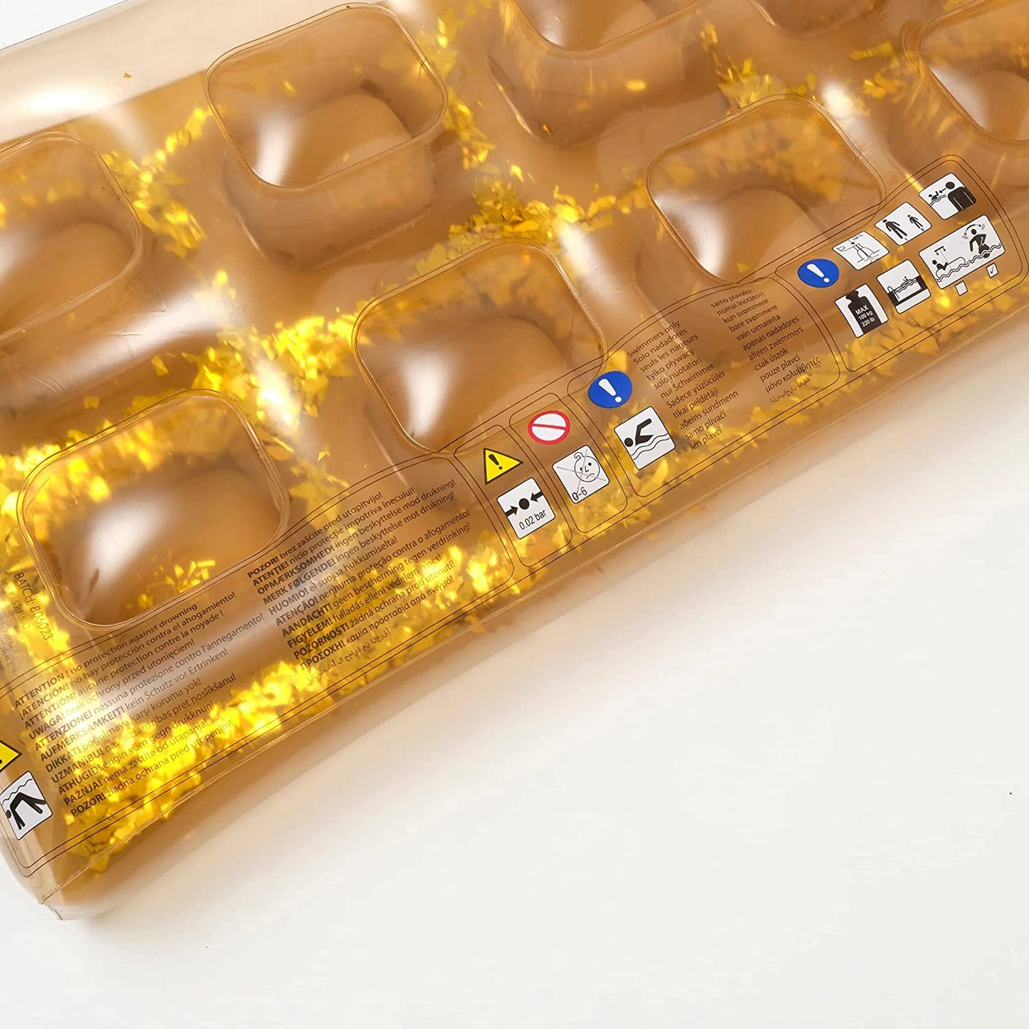 PVC Retro Lie-On | Disco Gold