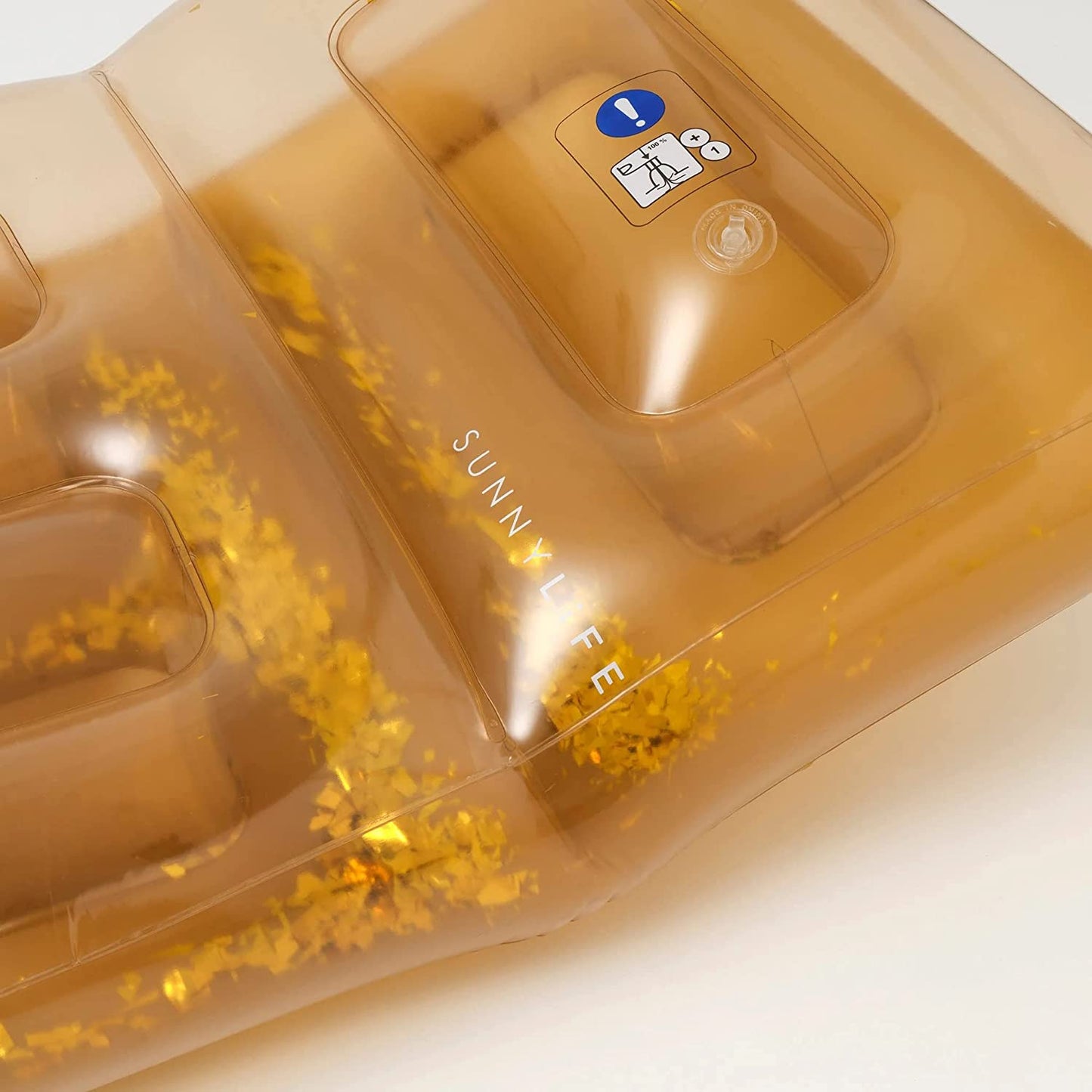 PVC Retro Lie-On | Disco Gold