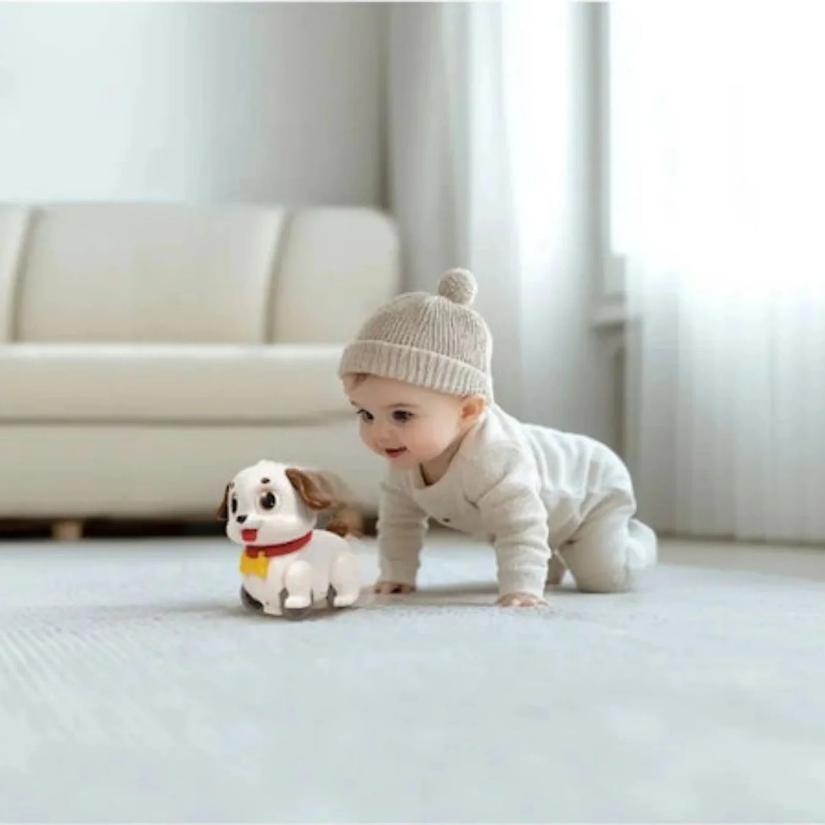 Hola Crawl & Pull Along Musical Learning Puppy with 20+ Songs | Baby Toy 6–36 Months