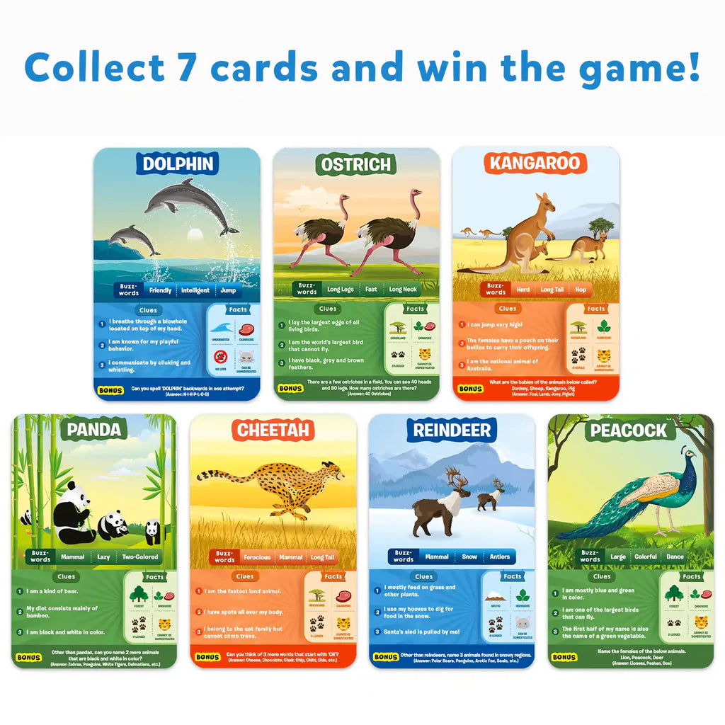 SKILLMATICS Guess in 10: Animal Kingdom | Trivia card game (ages 6+)