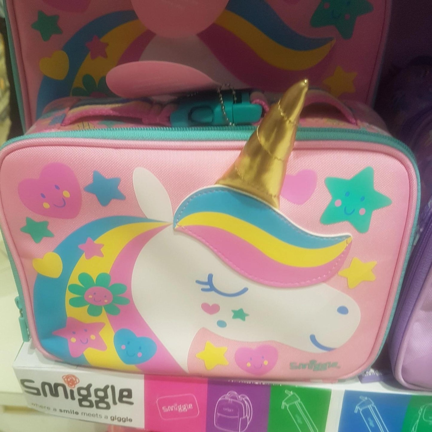 Tas Bekal Lunch bag Smiggle Original Unicorn pink