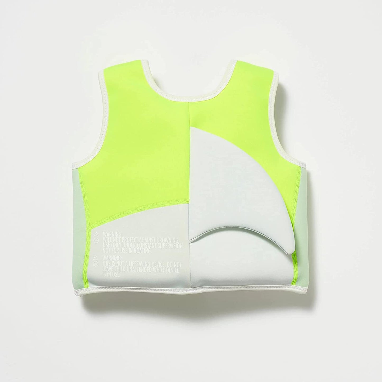 Swim Vest 3-6 | Shark Tribe Blue Neon Citrus
