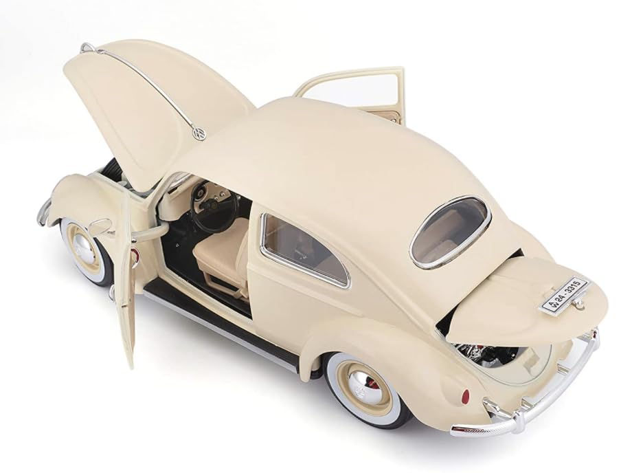 Bburago - 1/18 Scale Model Compatible with Volkswagen Kafer Beetle 1955