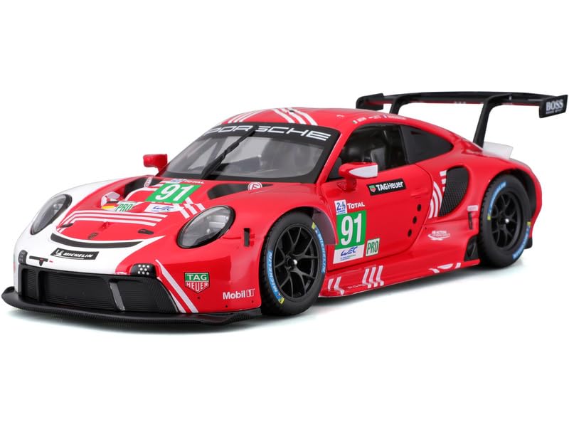 Bburago - 1/24 Scale Model Compatible with Porsche 911 RSR LM Replica Sports Car Model 2020