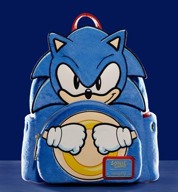 Loungefly Sonic the Hedgehog Classic Cosplay Plush Mini Backpack