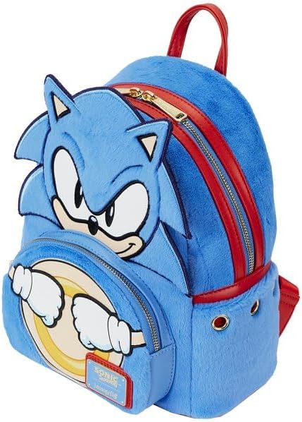 Loungefly Sonic the Hedgehog Classic Cosplay Plush Mini Backpack