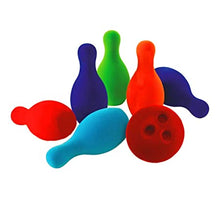 RUBBABU Bowling Set Made by Natural Rubber Safe & Soft Toy for Kids, Baby,Girl, Boy & Toddlers- Multicolor