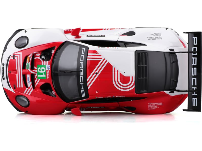 Bburago - 1/24 Scale Model Compatible with Porsche 911 RSR LM Replica Sports Car Model 2020