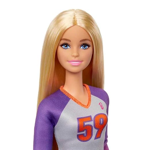 Barbie Doll & Accessories, Made to Move™ Career Volleyball Player Doll with Uniform and Ball