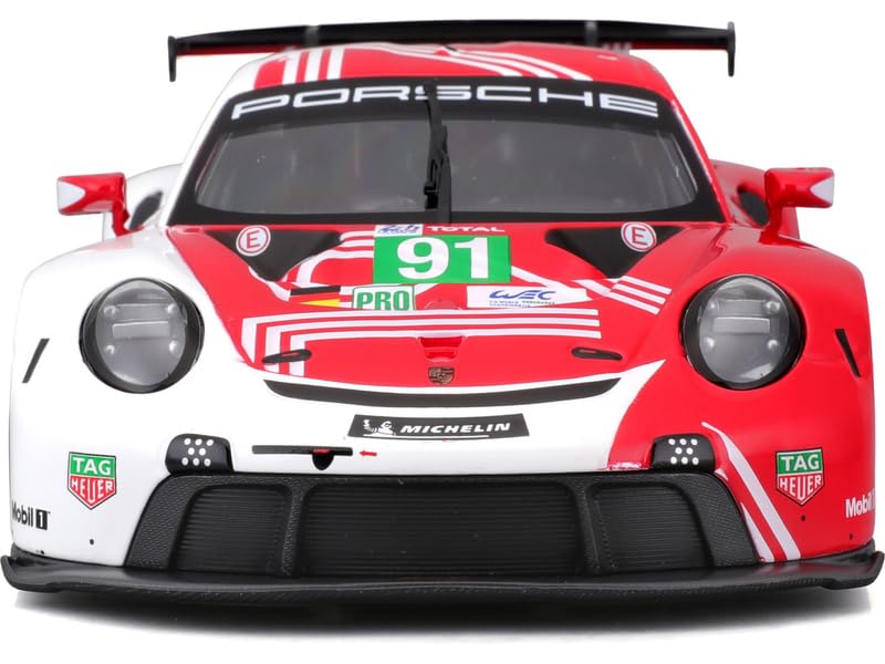 Bburago - 1/24 Scale Model Compatible with Porsche 911 RSR LM Replica Sports Car Model 2020