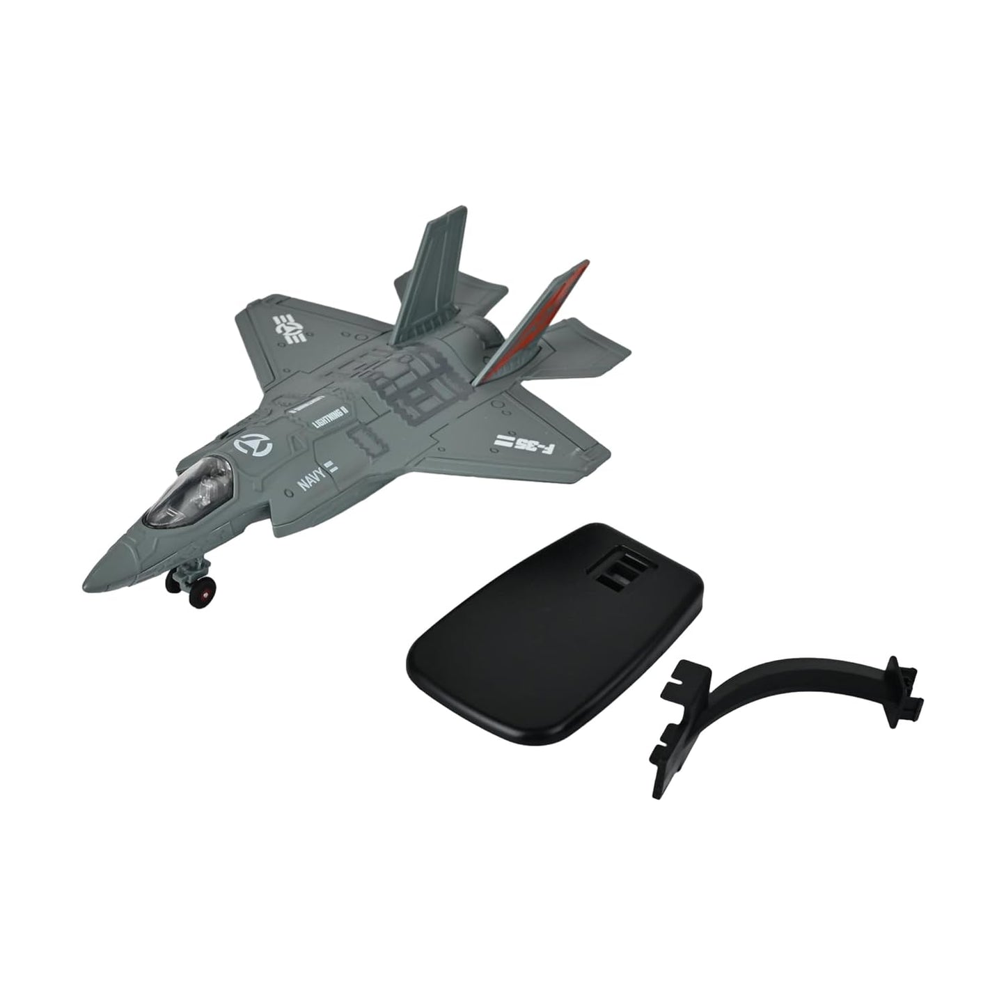Toys Uncle Diecast Aeroplane Scale Model, (1:400 Fighter Aeroplane with Light and Sound (Type 2))