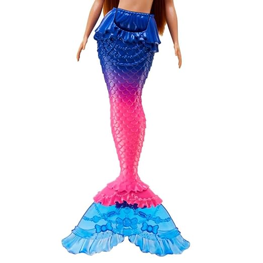 Barbie® Mermaid Set with 2 Brunette Dolls (12-in/30.40-cm), Colorful Mermaid Clothes, 4 Sea Pet Toys, 2 Tiaras, Headband, Necklace & Brush, Toy Gift for Ages 3 Years Old & Up