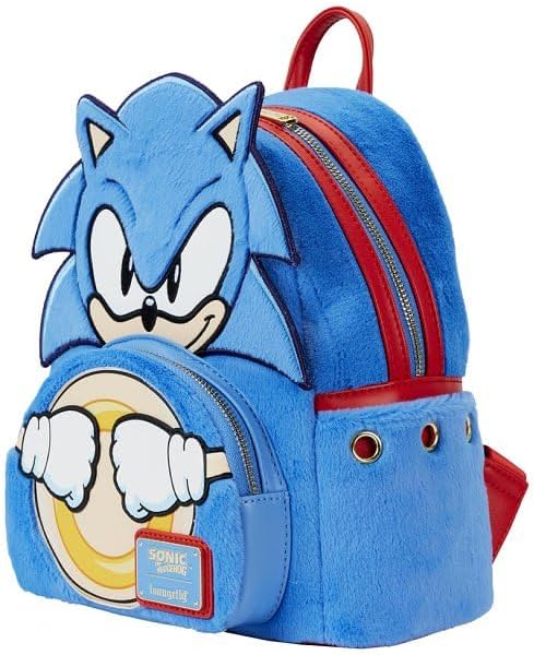 Loungefly Sonic the Hedgehog Classic Cosplay Plush Mini Backpack