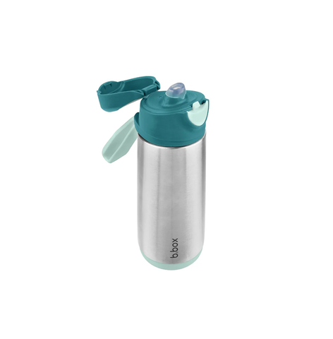 B.BOX 500ml insulated sport spout bottle - emerald forest