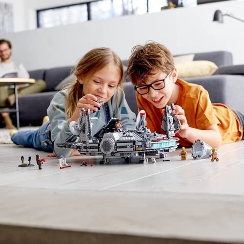 LEGO Millennium Falcon Building Blocks for Kids (1351 Pcs) 75257,Multicolor