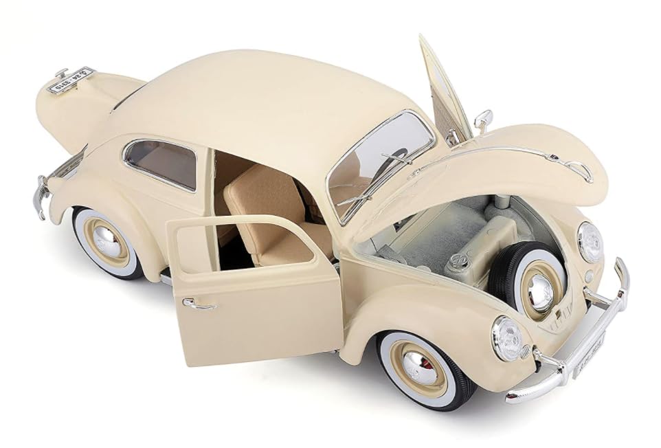 Bburago - 1/18 Scale Model Compatible with Volkswagen Kafer Beetle 1955
