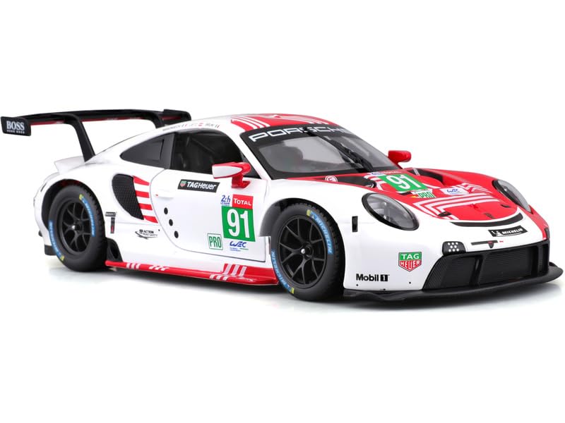 Bburago - 1/24 Scale Model Compatible with Porsche 911 RSR LM Replica Sports Car Model 2020