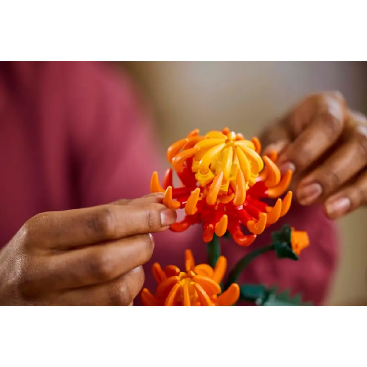 LEGO Icons Chrysanthemum Flower Decor Building Set 10368 Building Blocks for 18+ Gift