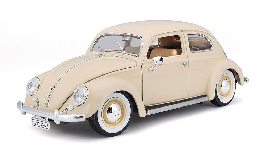 Bburago - 1/18 Scale Model Compatible with Volkswagen Kafer Beetle 1955