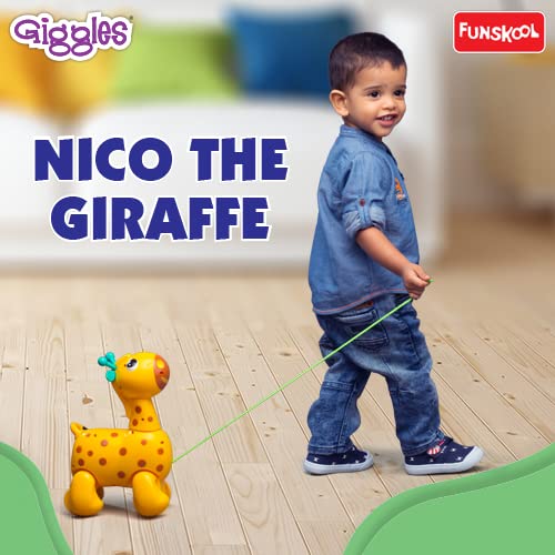 Giggles Pull Along Nico The Giraffe, Activity & Learning Toys (PACK OF 6)