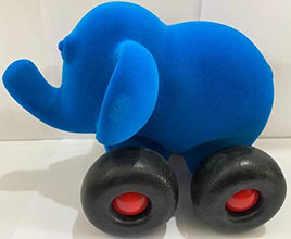 RUBBABU Blue Elephant Made by Natural Rubber Safe & Soft Toy for Kids, Baby,Girl, Boy & Toddlers (H-18CM)