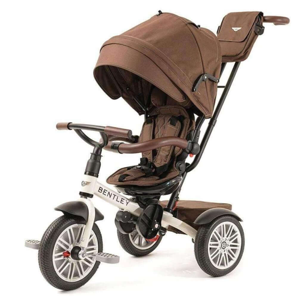 Bentley 6-in-1 Baby Stroller - White Satin