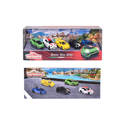 Majorette Dream Cars Italy, 5 Pieces Giftpack