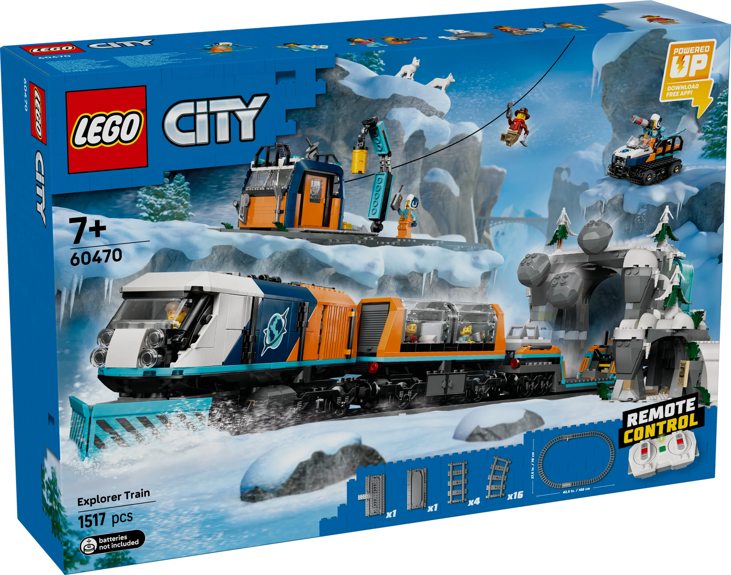City Explorers' Arctic Polar Express Train 60470 Building Kit