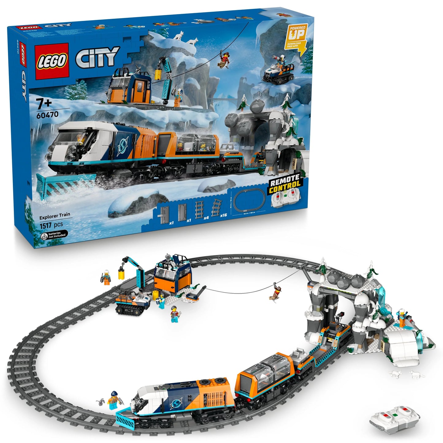 City Explorers' Arctic Polar Express Train 60470 Building Kit