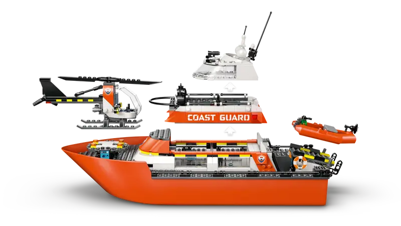 LEGO CITY Coast Guard Rescue Boat & Helicopter 60504