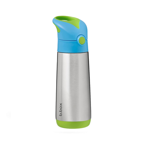 b.box Insulated Straw Sipper Drink Water Bottle 500ml