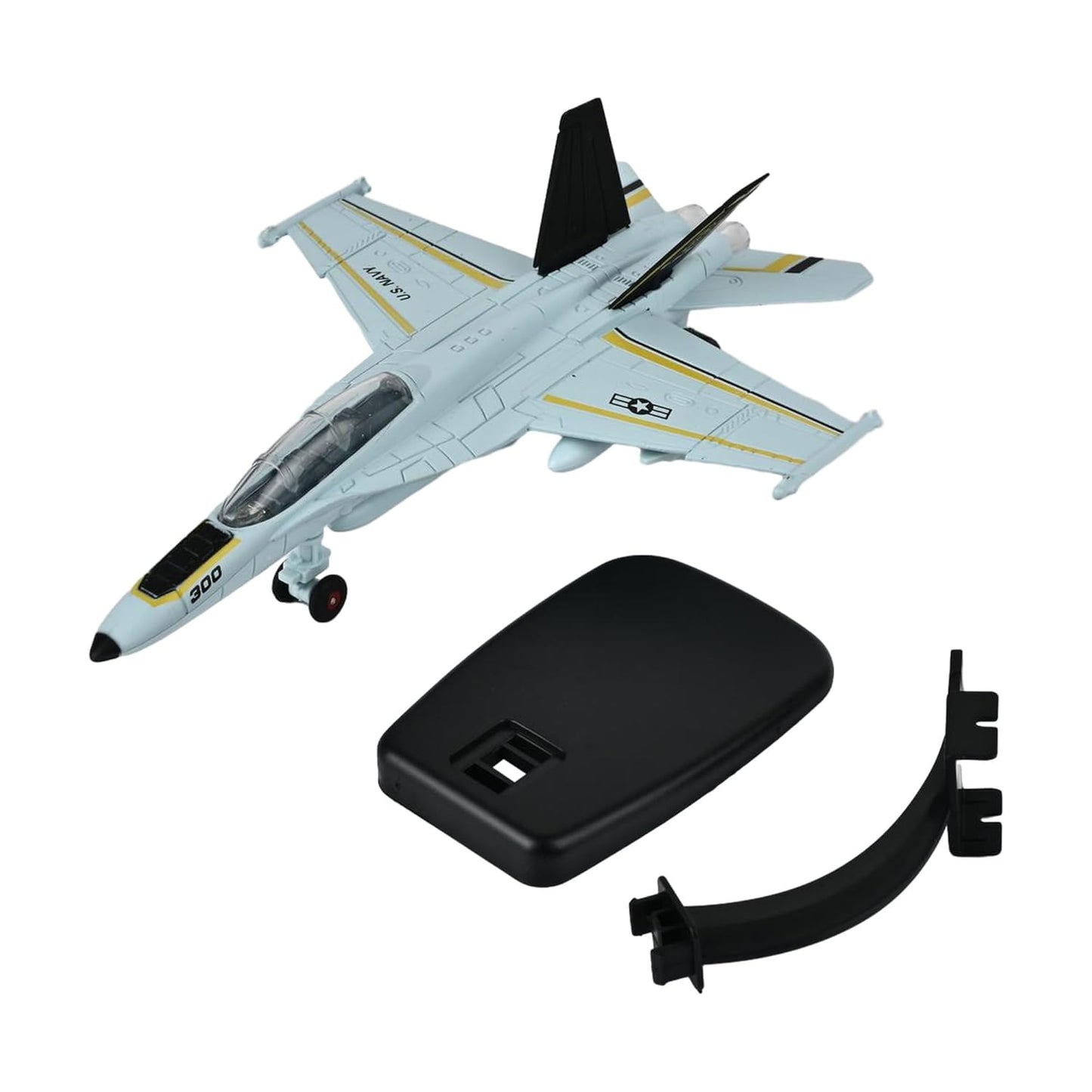 Toys Uncle Diecast Aeroplane Scale Model, (1:400 Fighter Aeroplane with Light and Sound (Type 4))