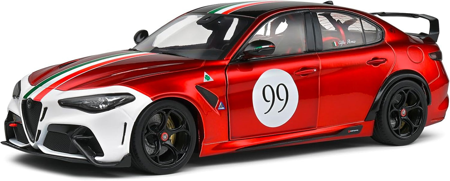 SOLIDO 1:18 - ALFA-Romeo Giulia GTA-M Tricolore Mugello - 2022