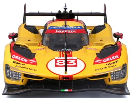 Bburago - 1/24 Scale Model Compatible with Ferrari Racing 499P LMH 2024