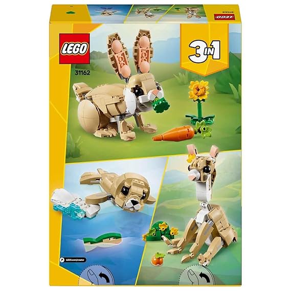 LEGO Creator 3in1 Cute Bunny Toy Animal Playset 31162