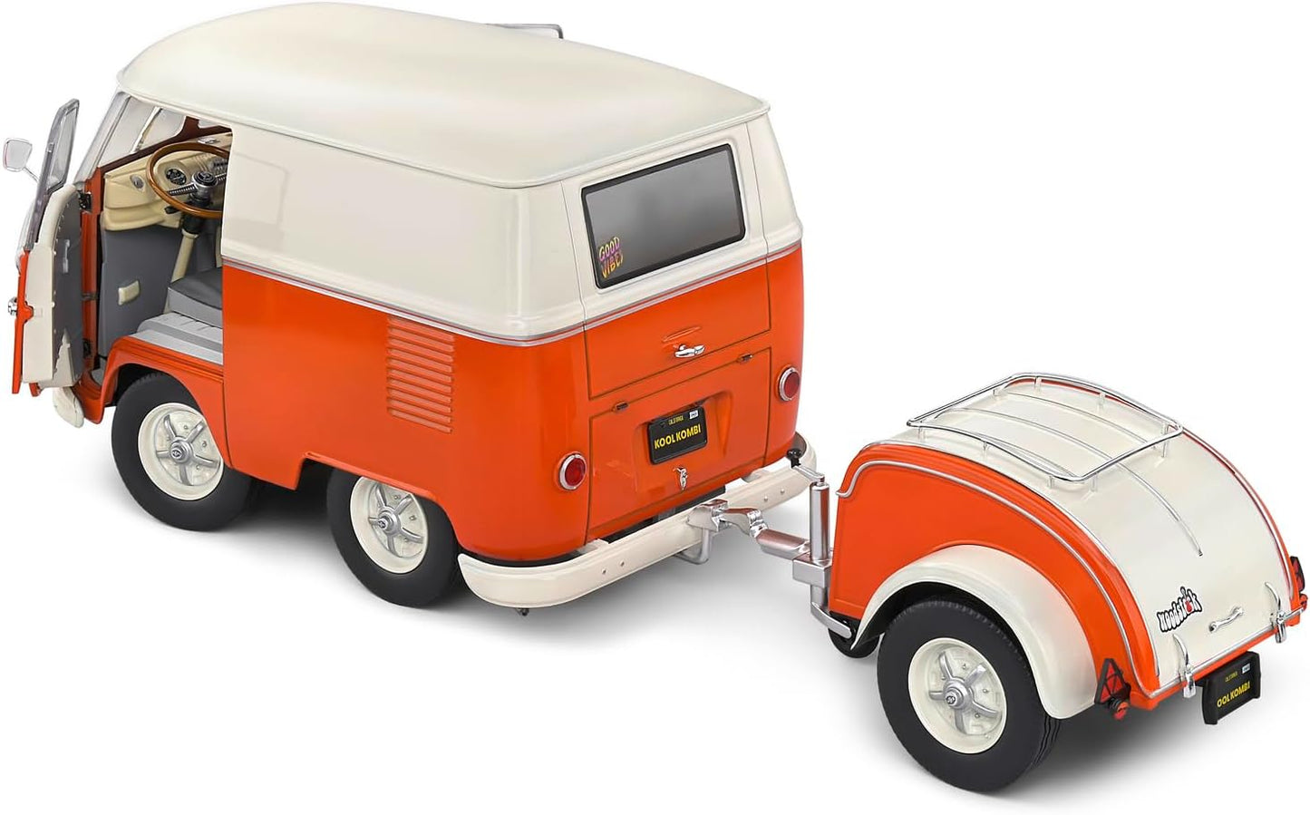 Solido 1:18 Kool Kombi Orange & White 1950