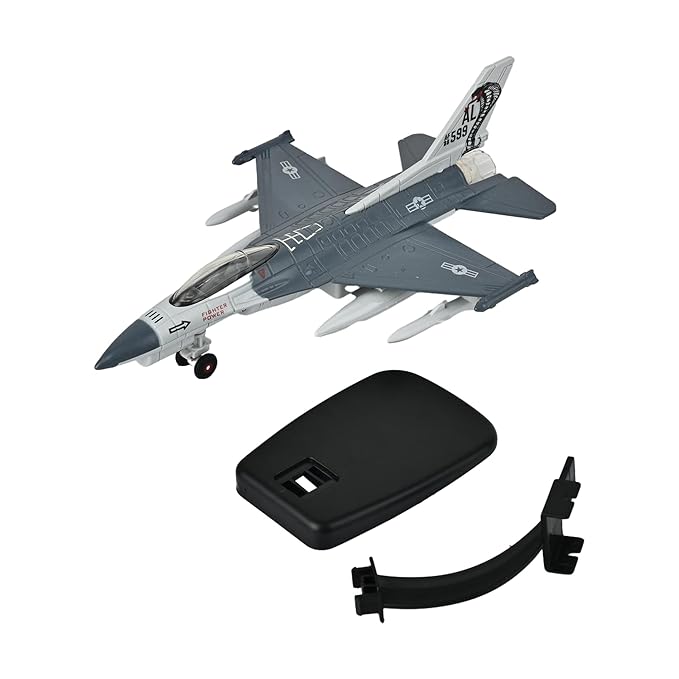 Toys Uncle Diecast Aeroplane Scale Model, (1:400 Fighter Aeroplane with Light and Sound (Type 17))