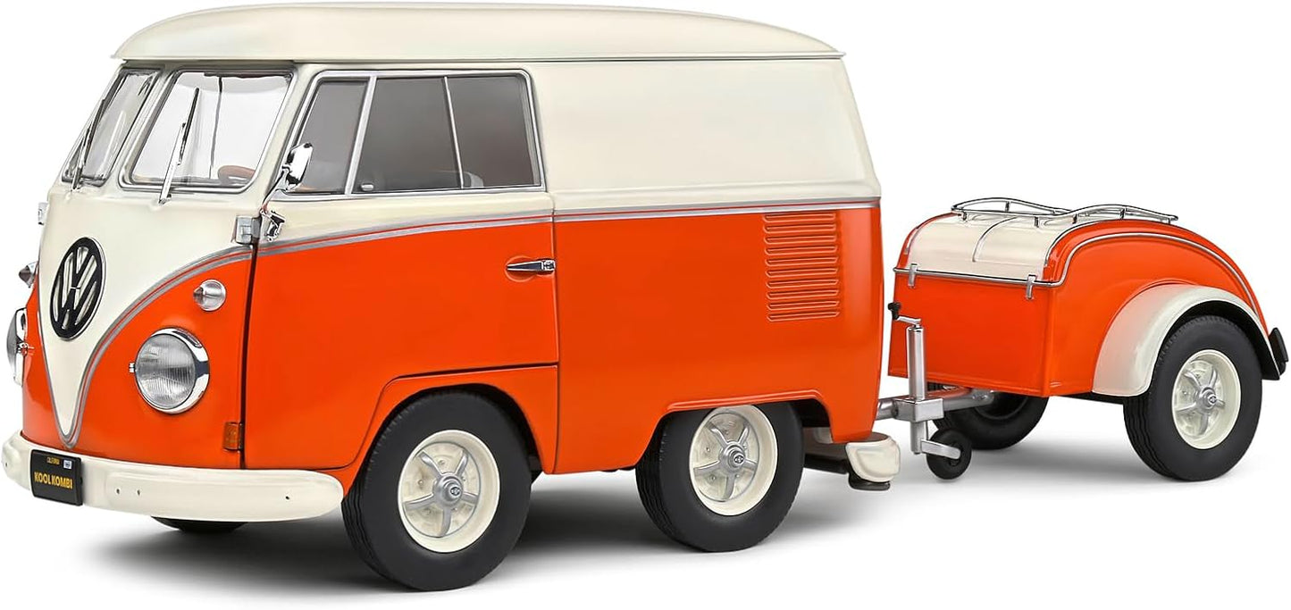 Solido 1:18 Kool Kombi Orange & White 1950
