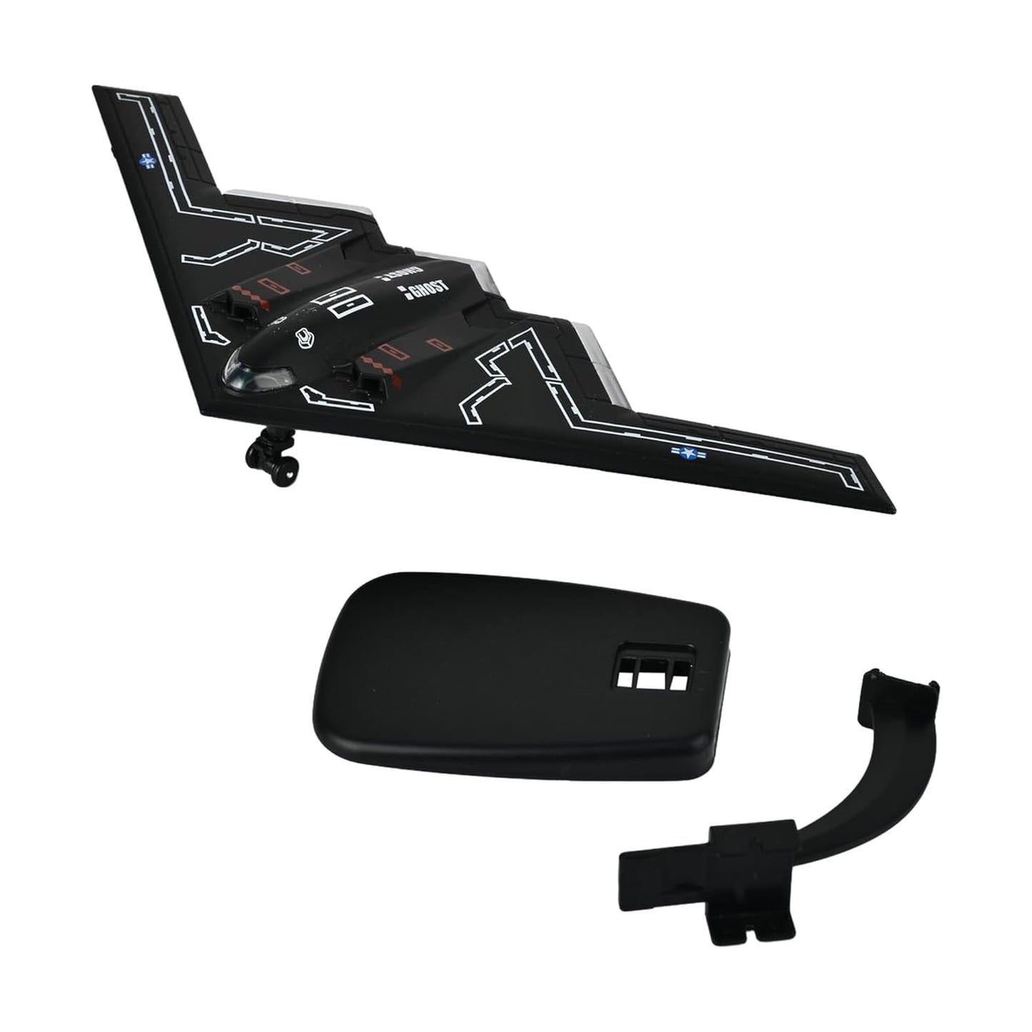 Toys Uncle Diecast Aeroplane Scale Model, (1:400 Fighter Aeroplane with Light and Sound (Type 7)